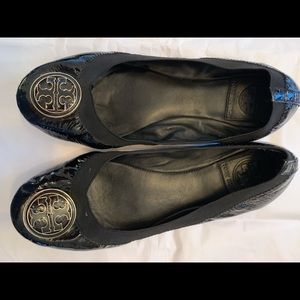 Tory Burch Patent Leather Carolina Flats